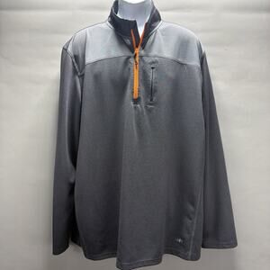 NordicTrack NT Dri Gray Pullover Jacket XXL Quarter Zip Long Sleeve Athletic